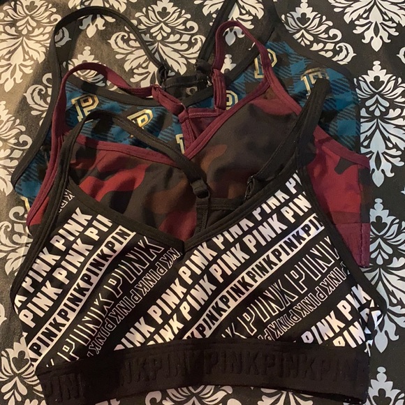 PINK Victoria’s Secret Ultimate Sports (3) Bras - Picture 2 of 6